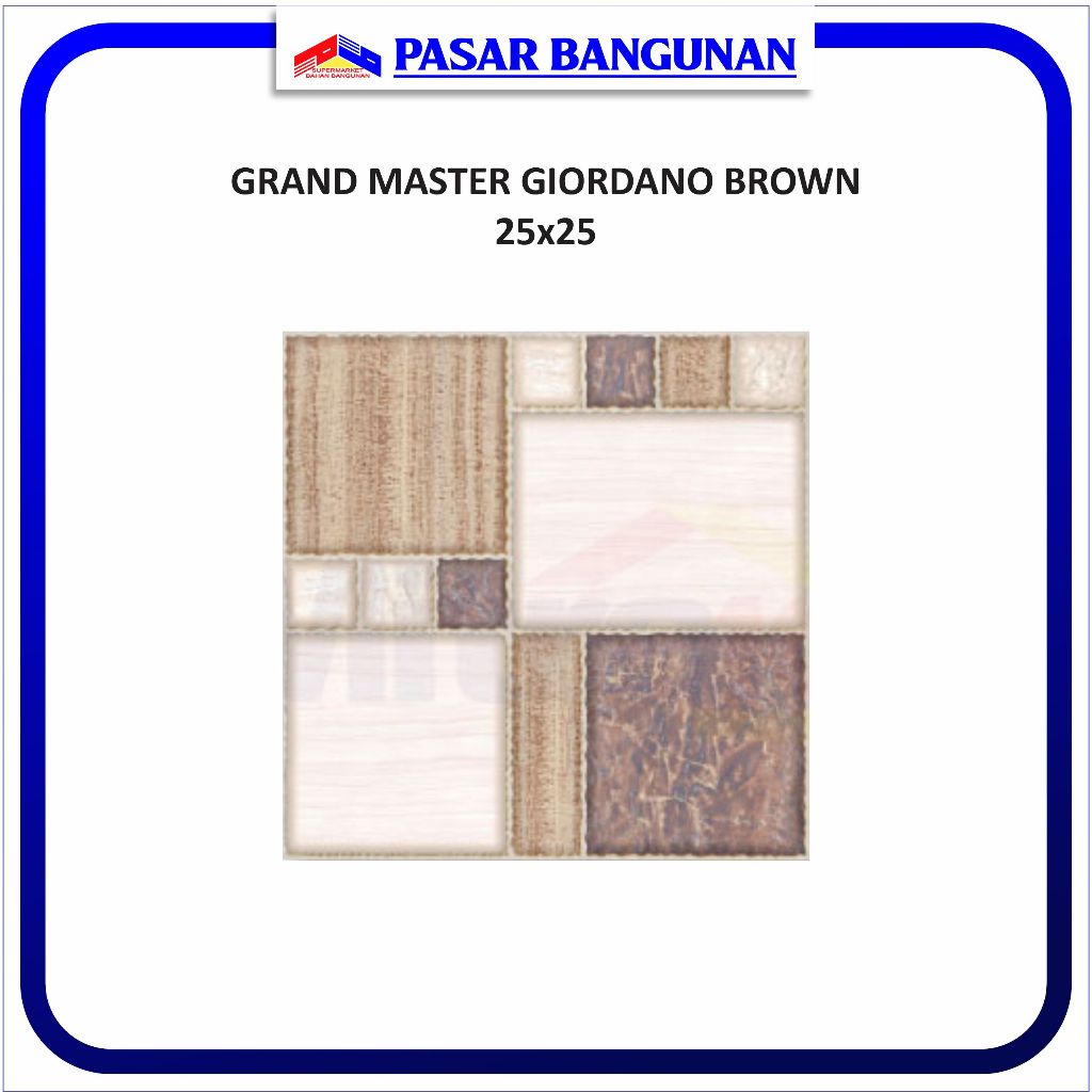 KERAMIK 25x25 GRAND MASTER GIORDANO BROWN