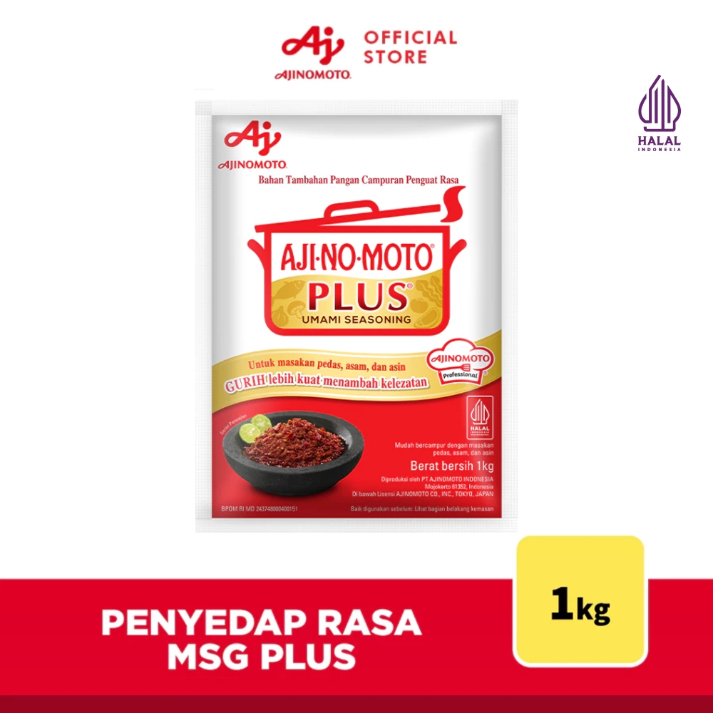AJI-NO-MOTO® PLUS® Penyedap Rasa MSG Lebih Kuat 1Kg