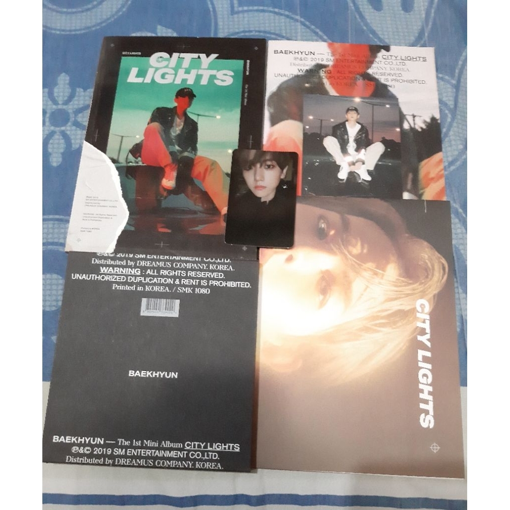 EXO Baekhyun City Lights Day / Night album with PC