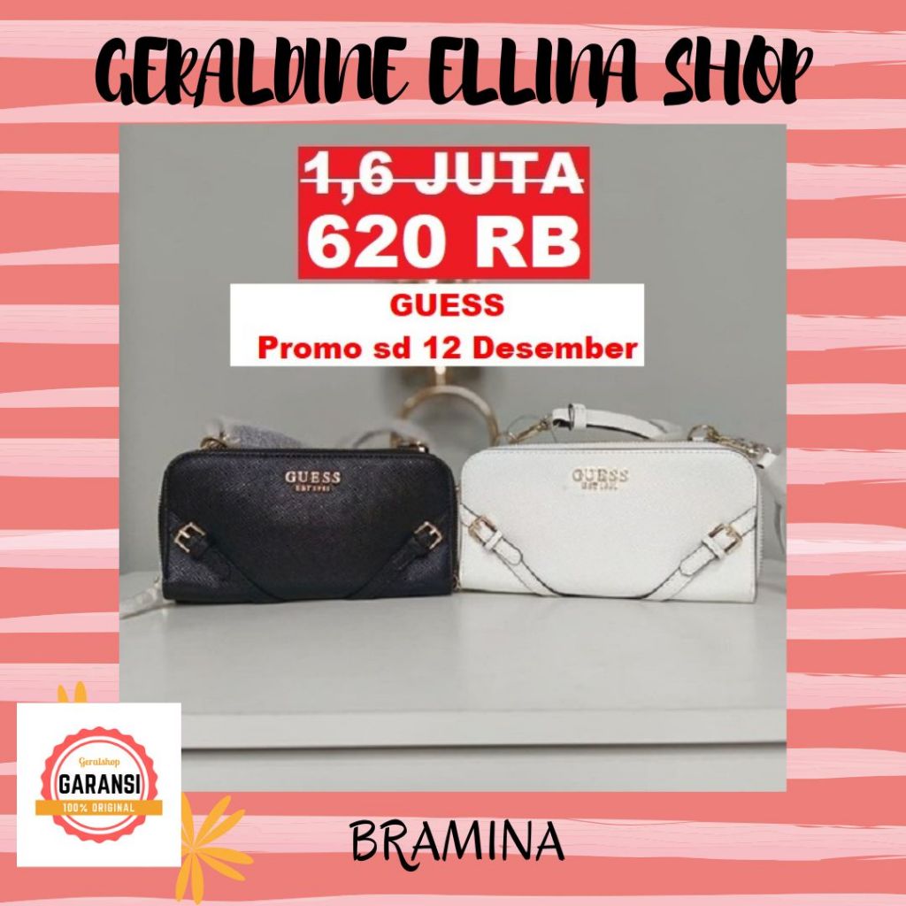 Tas Guess sling bag original sale BRAMINA