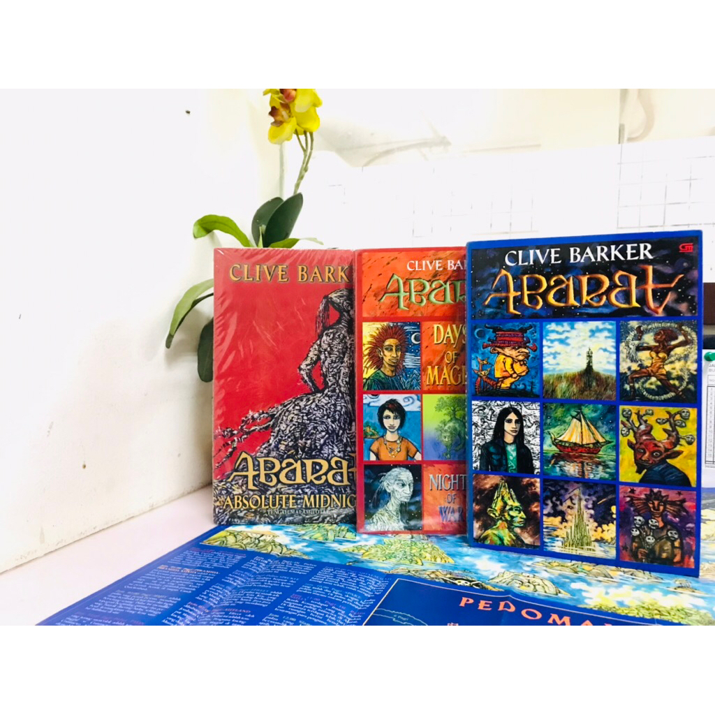 ABARAT - Clive Barker, Terjemahan 1 Set, Lengkap 3 Buku, Langka
