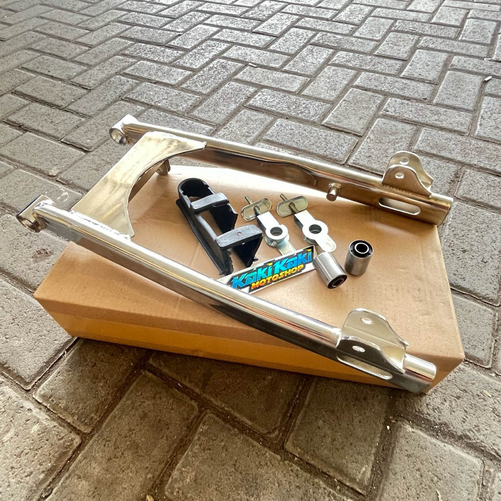 Fork Swing Arm Arem Lengan Ayun NRV pnp Cb GL Pro MP Megapro Begel Panjang Oval Crhome Crom Fullset