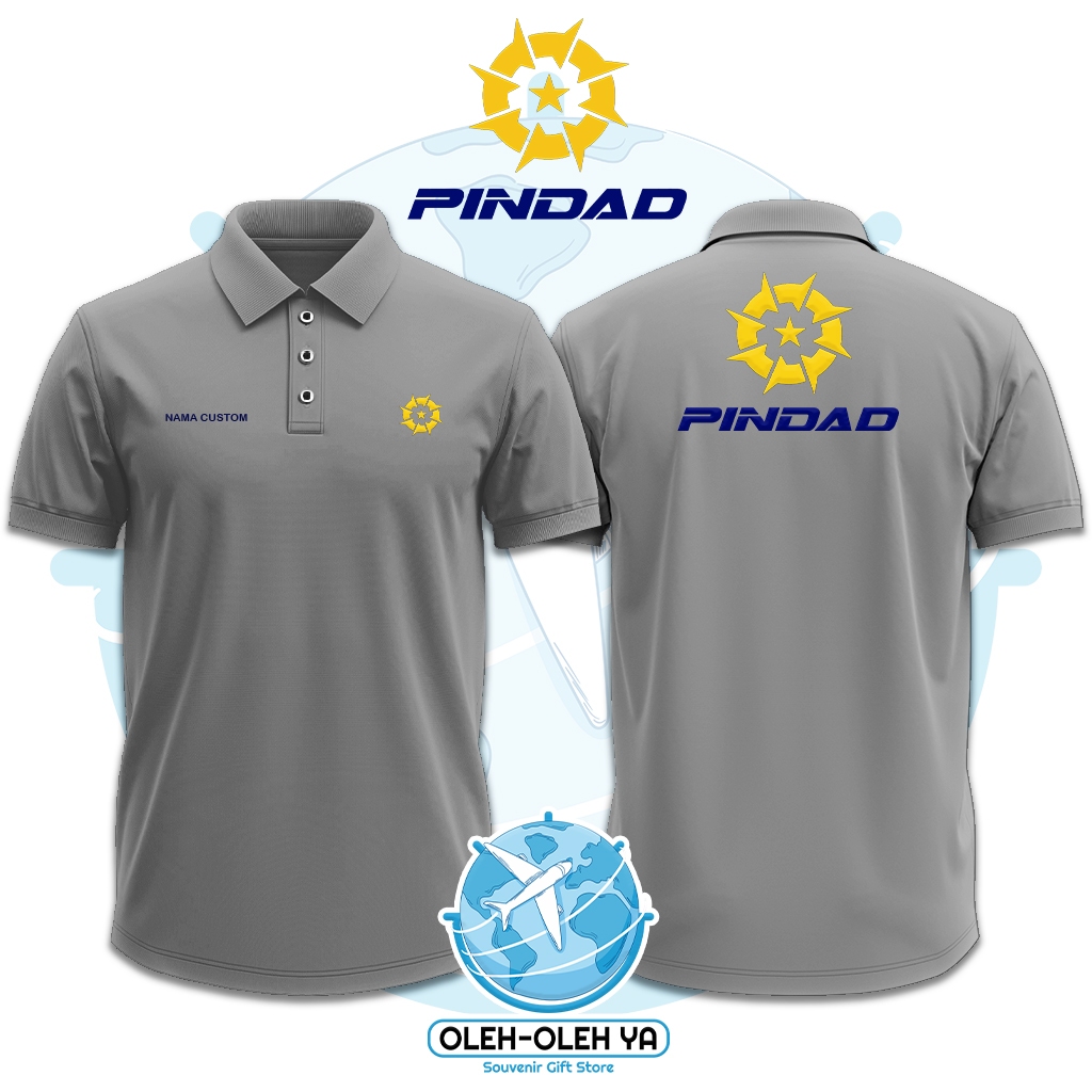 Oleh Oleh Ya Kaos Kerah Wangki Polo Shirt Kaos Kerja Wangki - PINDAD Perusahaan Industri Militer - S