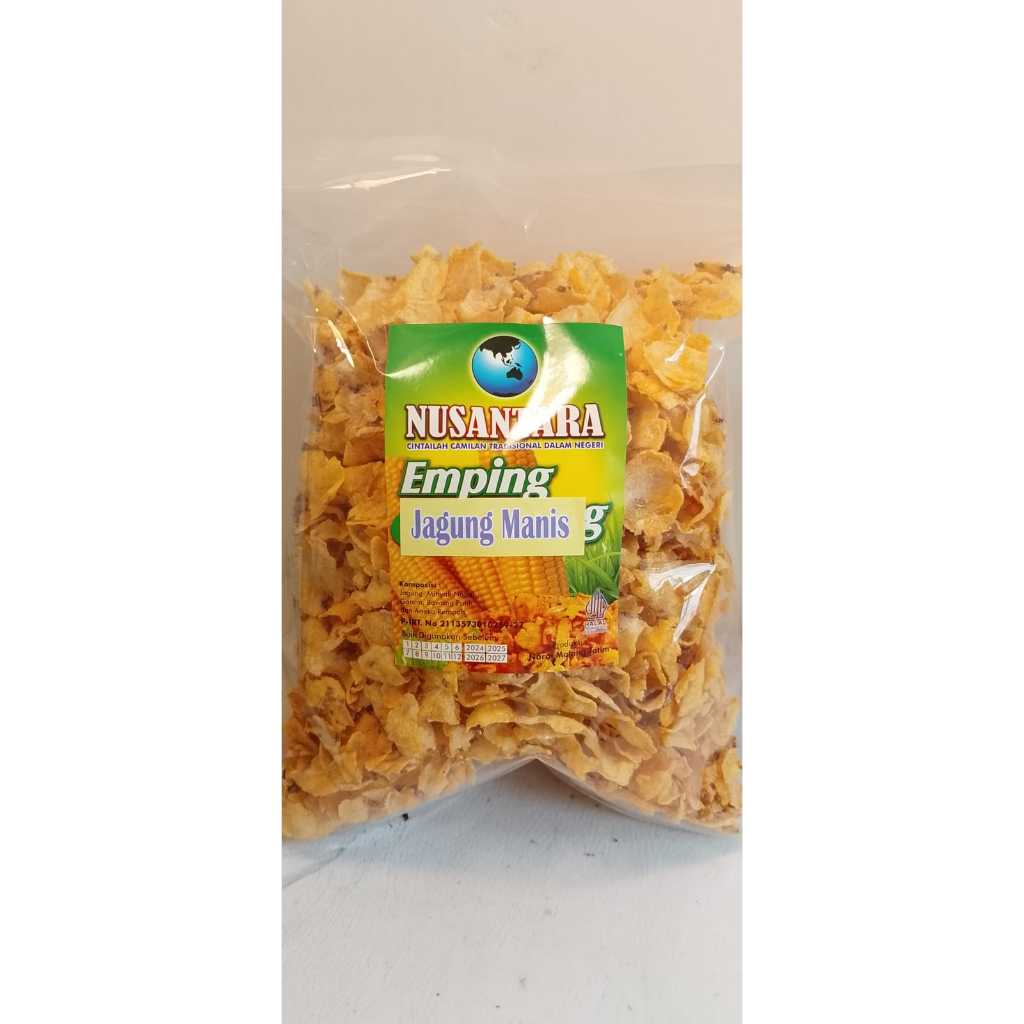 Keripik emping jagung oleh-oleh khas malang tanpa bahan pengawet