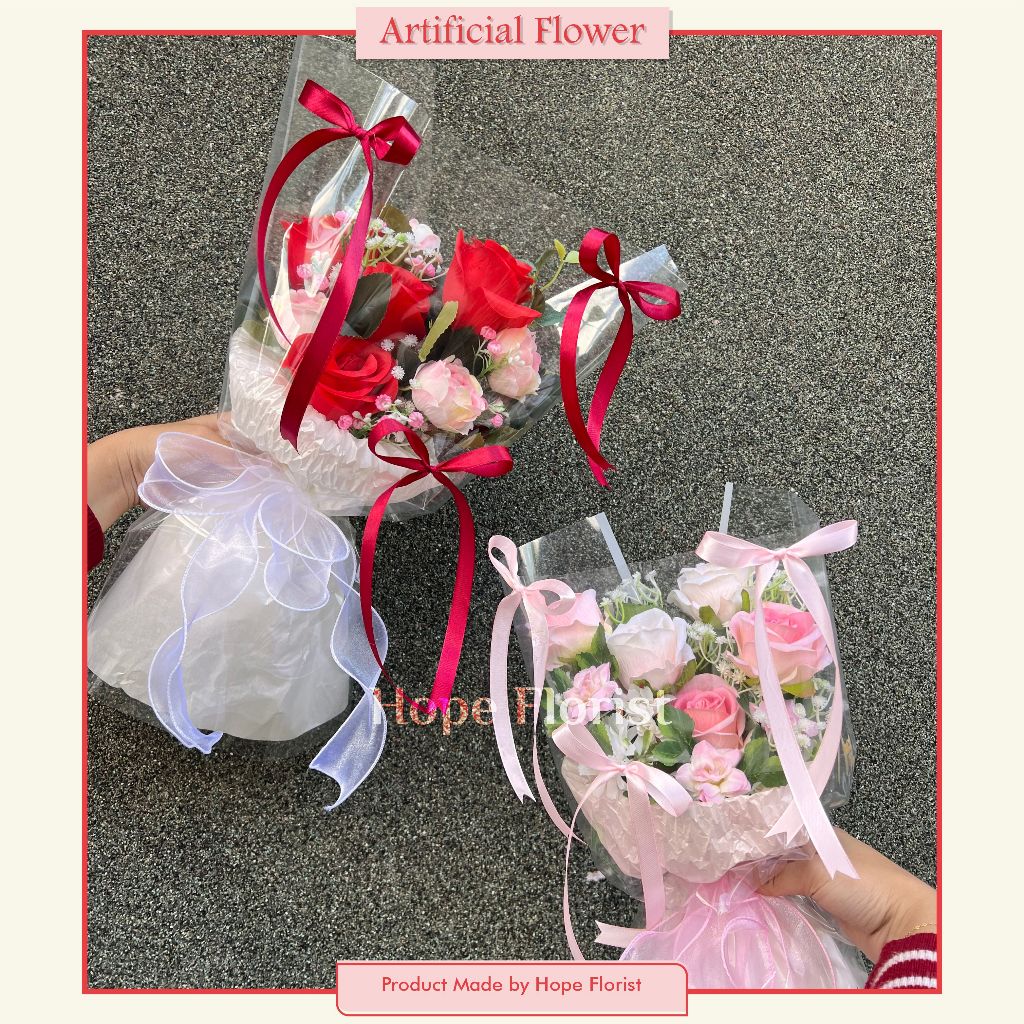 Round Bouquet / Buket Bunga Korea / Bunga Buket  Artificial