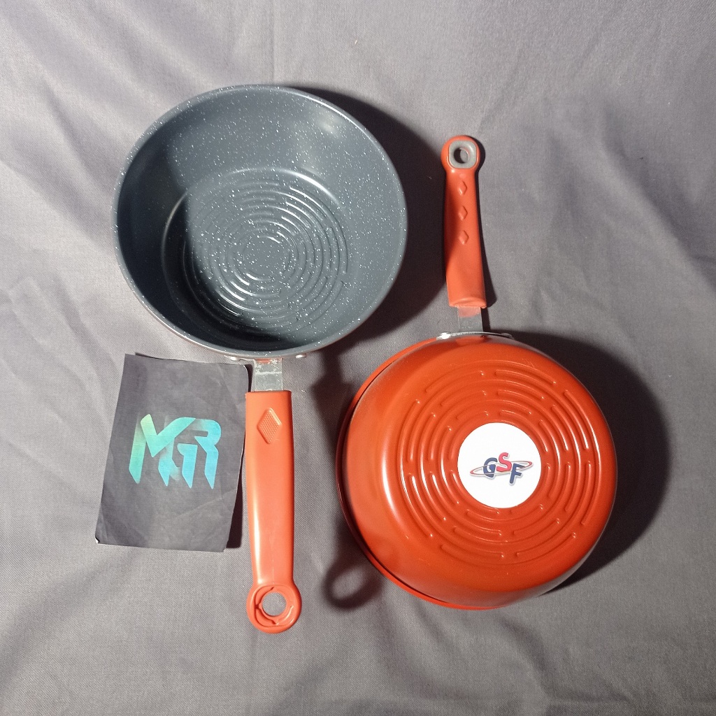 Panci Anti Lengket Masak Air Kuaht Mie Susu Rebus GSF-1805 Diameter 18 cm Gagang 17 cm Teflon 7 cm C