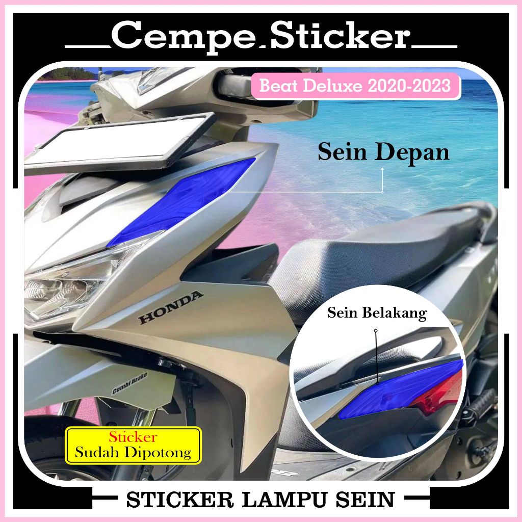 Stiker Lampu Sein Beat Deluxe 2020-2023/Stiker Lampu Sein Beat Deluxe terbaru