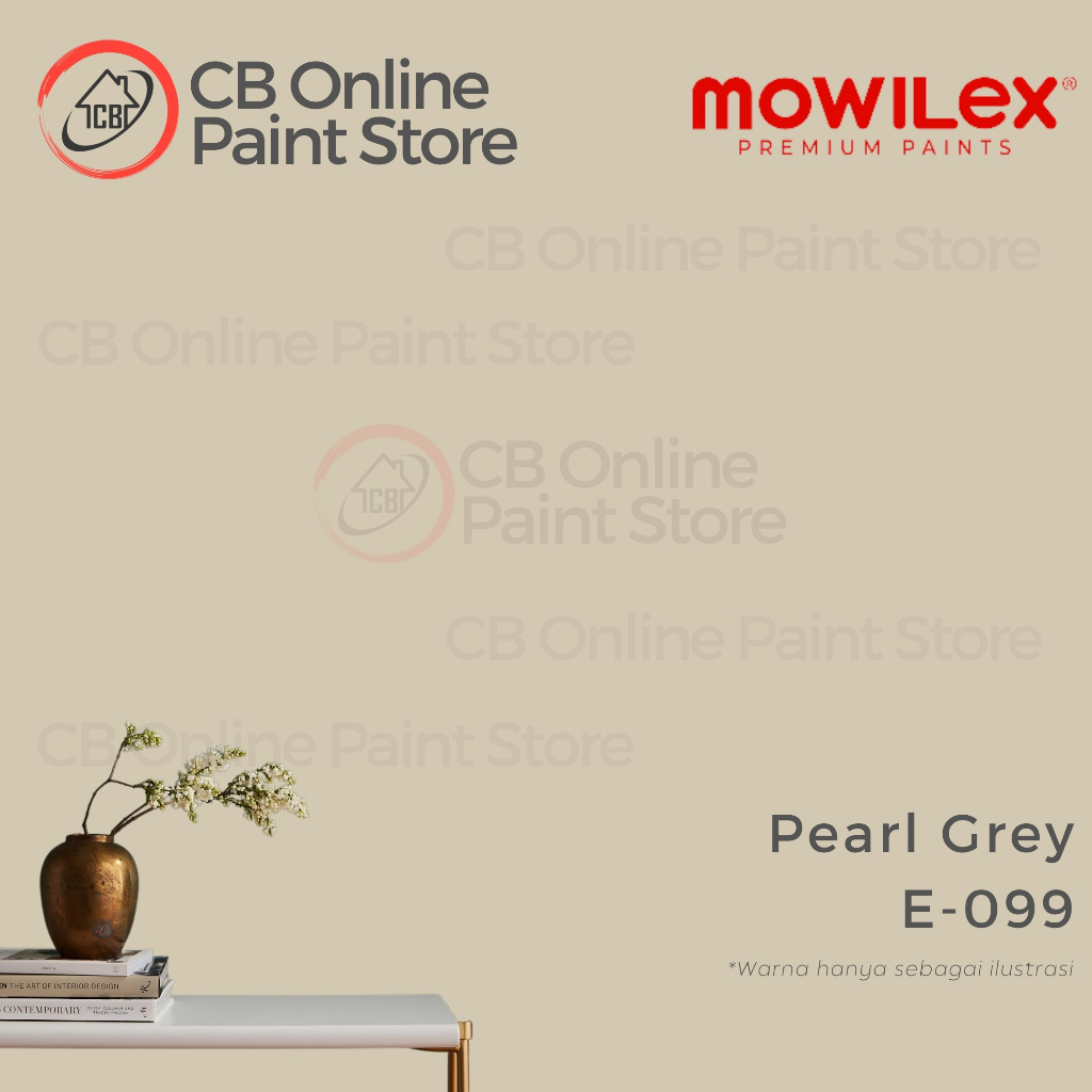 CAT TEMBOK MOWILEX - PEARL GREY E-099 - GALON