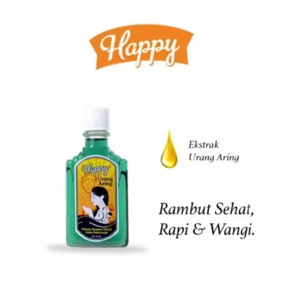 Happy Urang Aring - Minyak Rambut Urang Aring 45ml