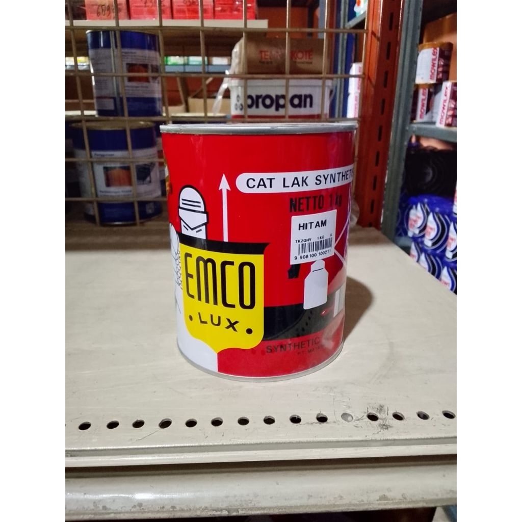 Cat Emco Lux / Cat Besi Emco Lux per 1 Kg Putih dan Hitam