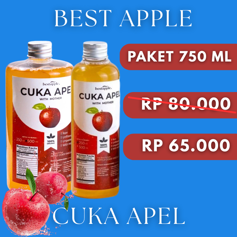 Bestapple - Cuka Apel Original / Cuka Apel Original / Best Honey Cuka Apel Original With Mothers 750