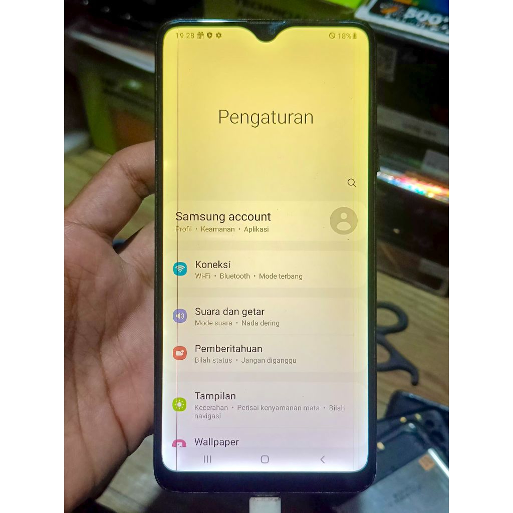 LCD TS FULLSET FRAME SAMSUNG A20S NORMAL ORIGINAL COPOTAN MINUS GARIS