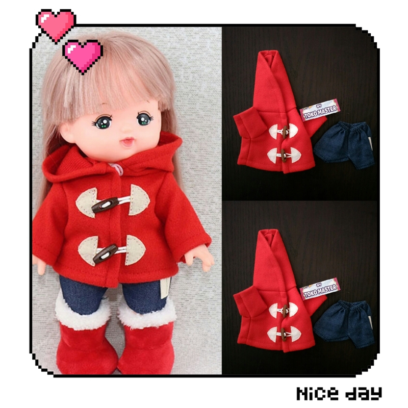 Baju boneka impor mainan mellchan mell topi
