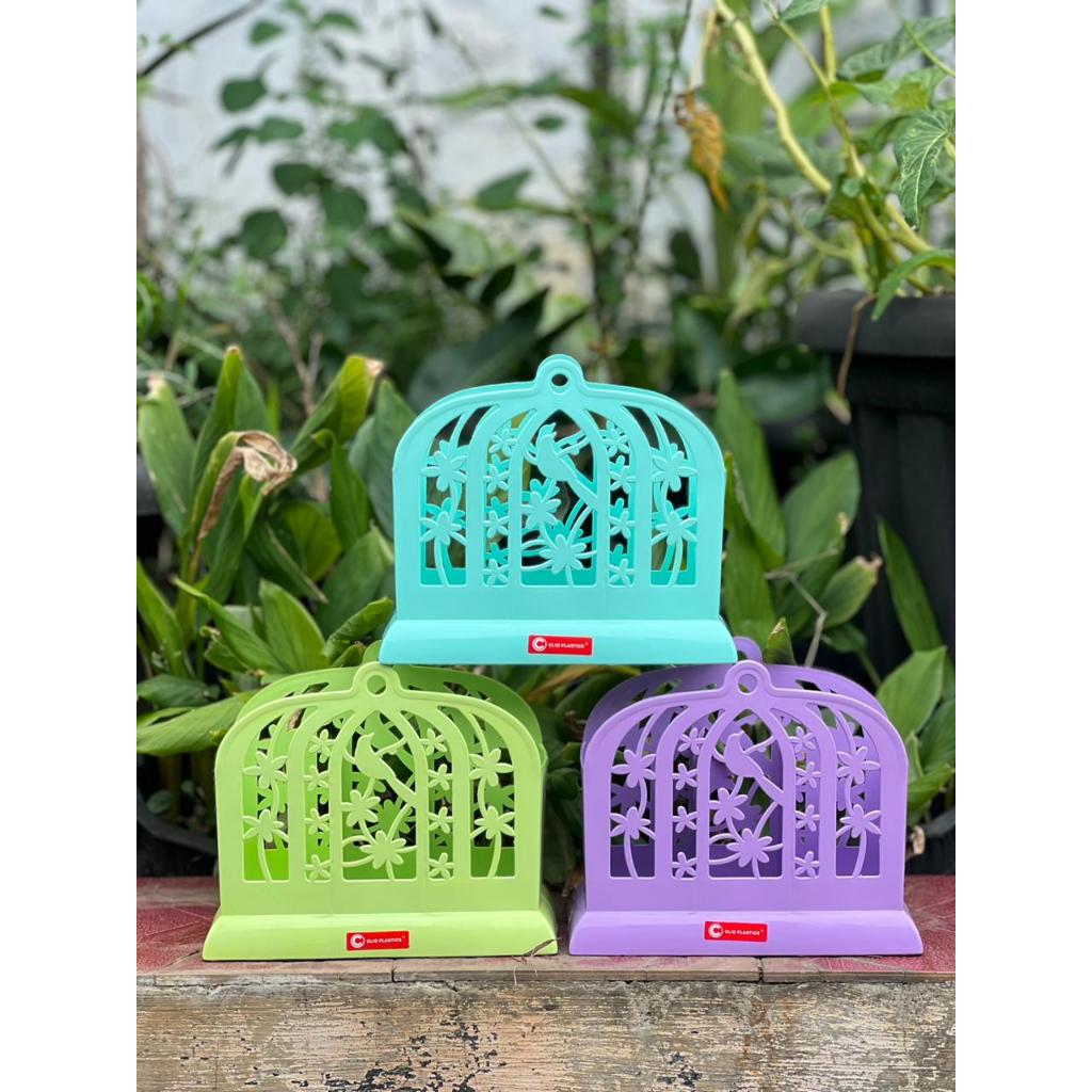 Tempat Sendok / Tempat peralatan dapur / stationary / CLIO Plastic dengan 3 sekat dan motif lucu coc