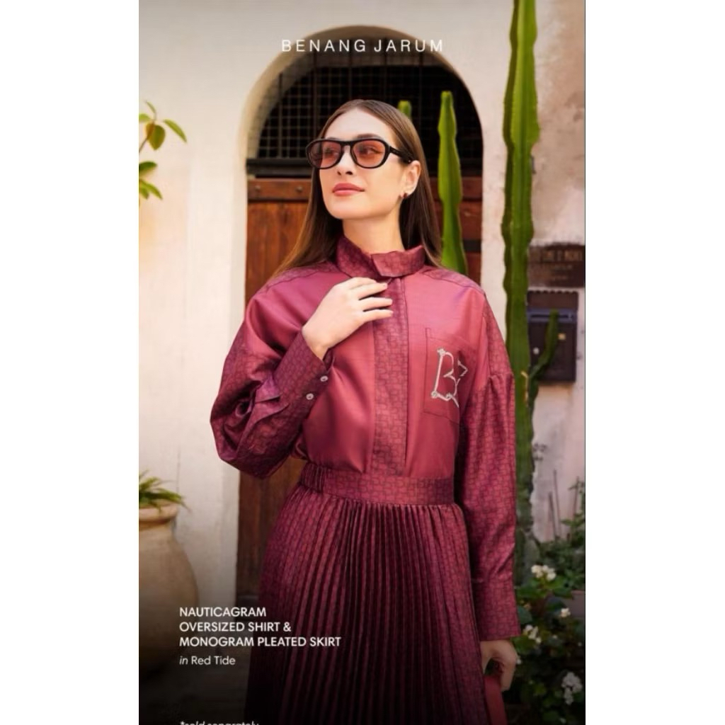 Benang Jarum Nautical Maroon Original uk.xs/S