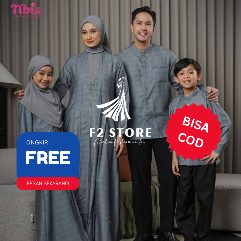 BUSANA MUSLIM SARIMBIT COUPLE NIBRAS ORIGINAL - NIBRAS MINT