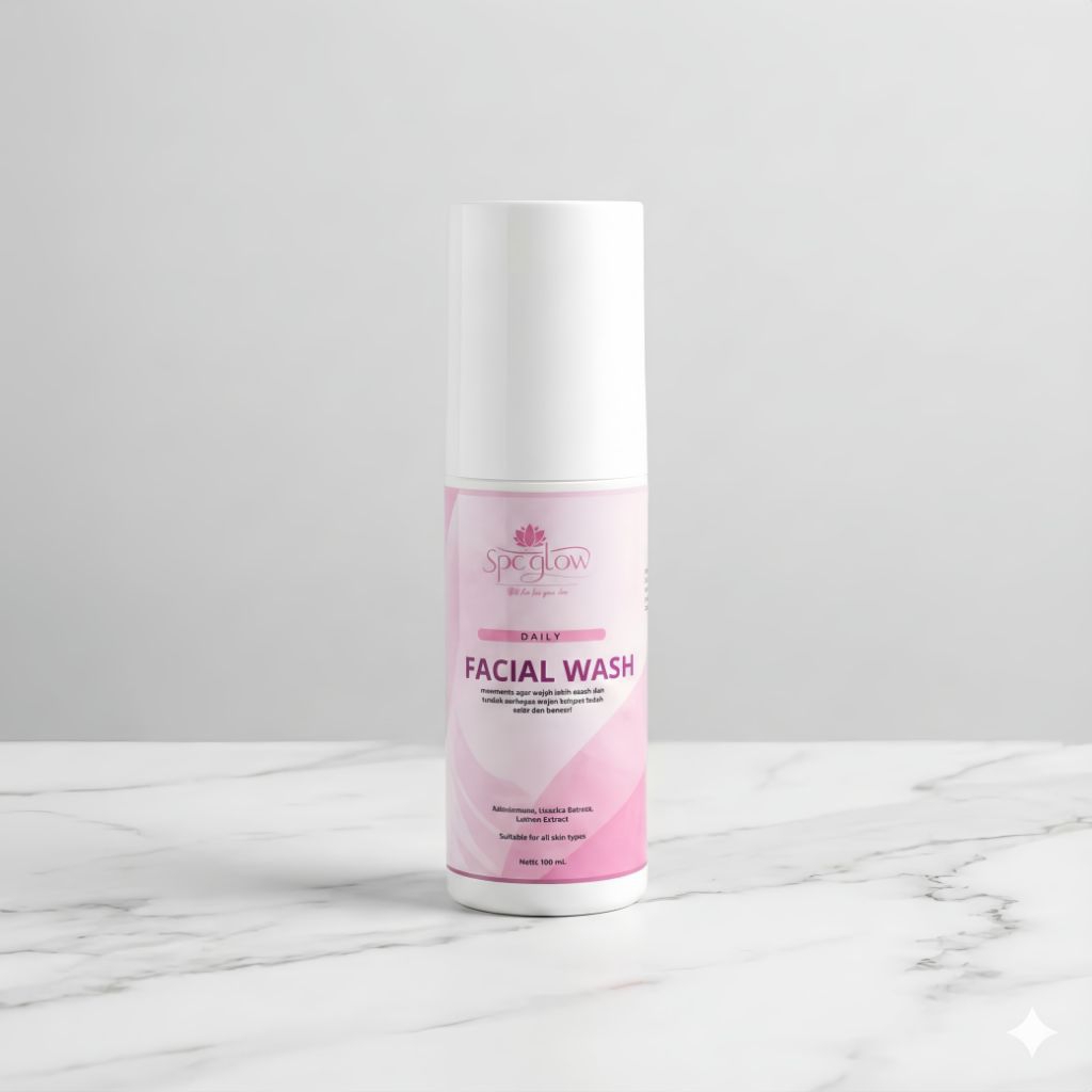 SPC Glow Facial Wash Brightening - Sabun Wajah  BPOM