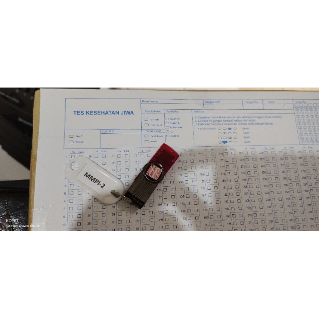 mmpi-2 567 pernyataan