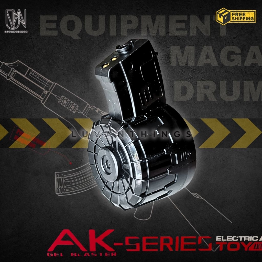 Luvanthings Mag Drum Extra Penyimpanan Mag WEIHUI Power Driven