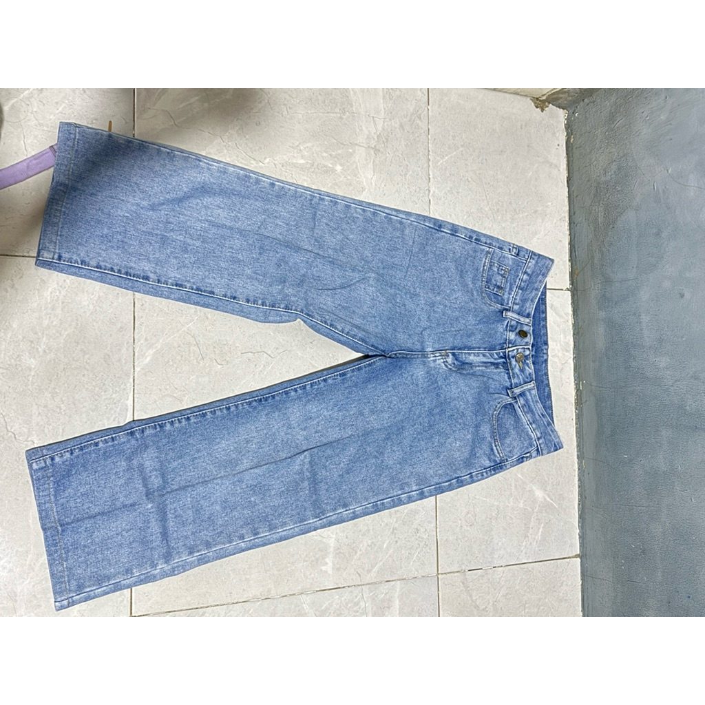 jeans kulot biru denim