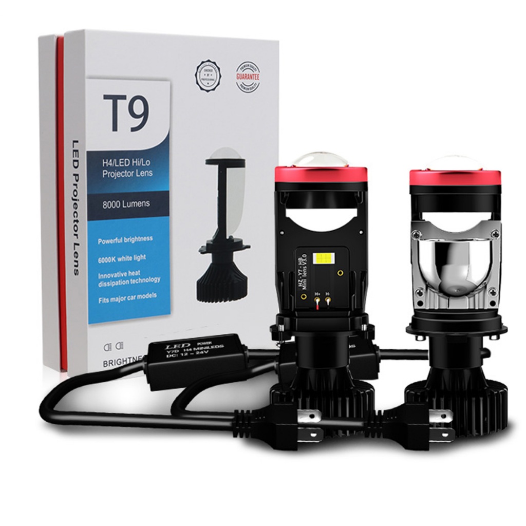 Kotak kemasan terbaru Y7D LAMPU LED MOBIL MOTOR H4 MINI PROJEKTOR PROJIE Y7D ORIGINAL SUPER TERANG C