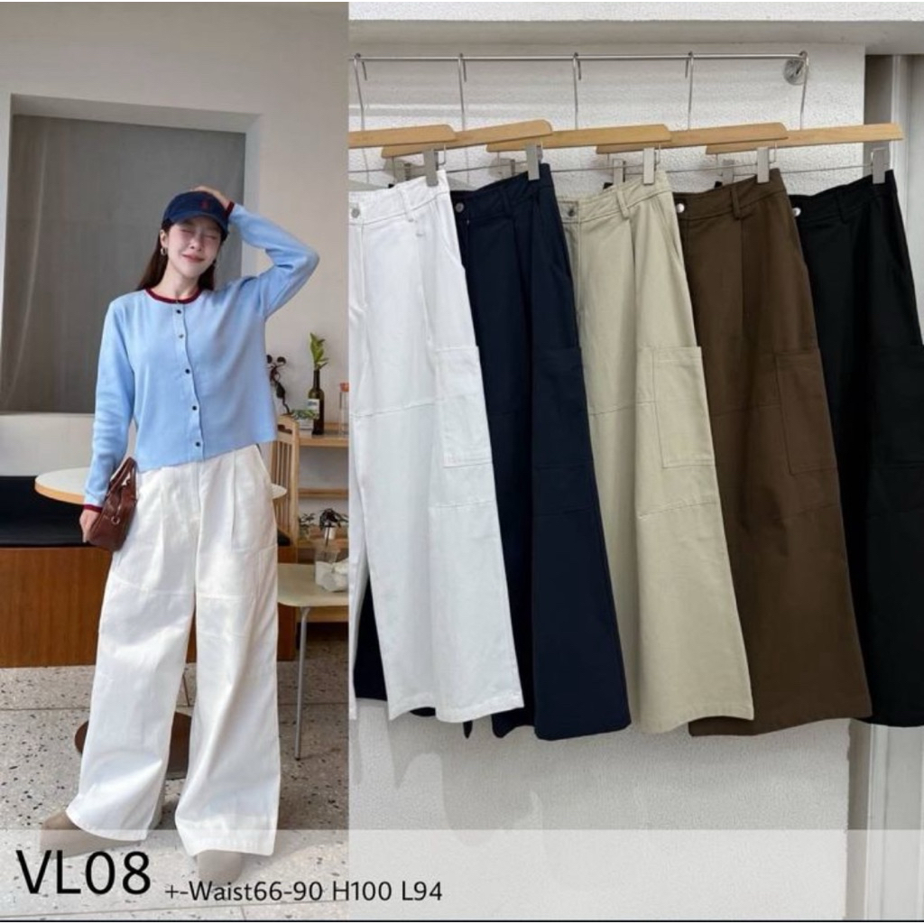 NEW NEW BKK PANTS VALINDA WHITE CARGO JEANS CULLOTE KULOT | NOT DUMA THIS IS APRIL OUDRE MAVEN LOVE 