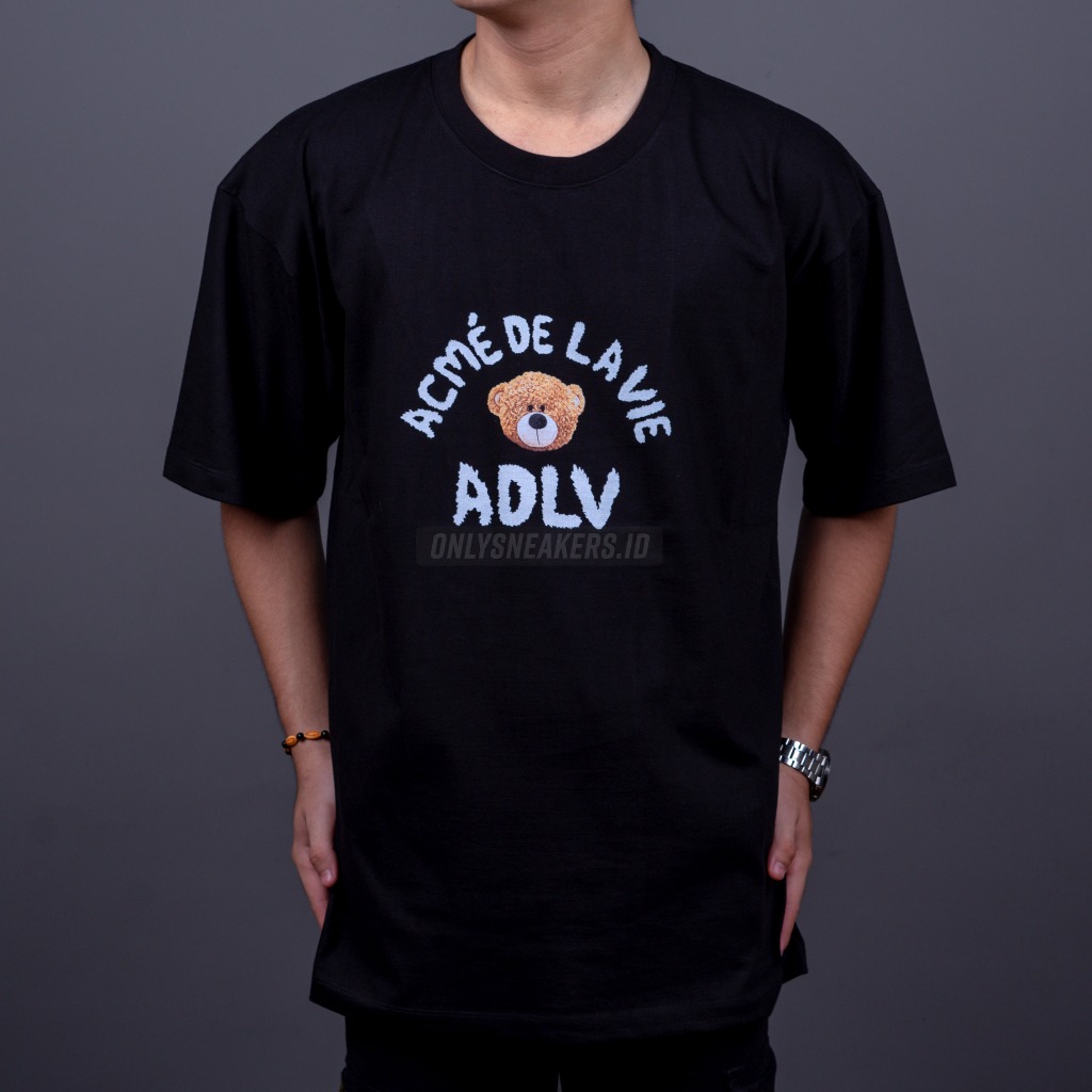 ADLV BEAR BROWN BLACK TEE