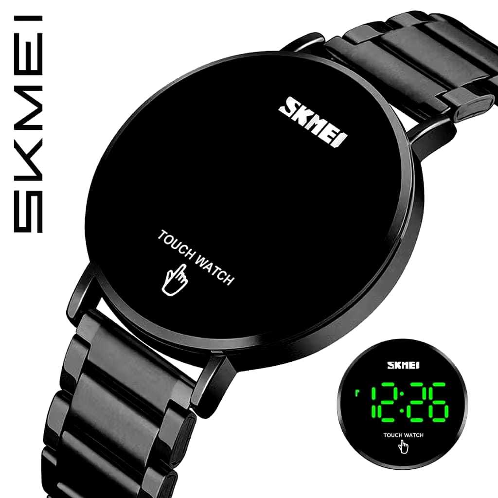 SKMEI 1550 Digital Watch Pria Stainless Steel Touch Display WK-SBY