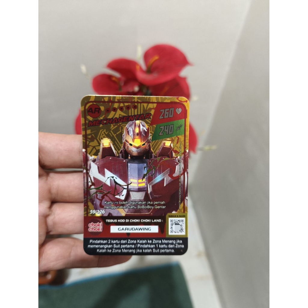 [HARGA 1 KARTU] Kartu Choki Choki BoBoiBoy Gold AR