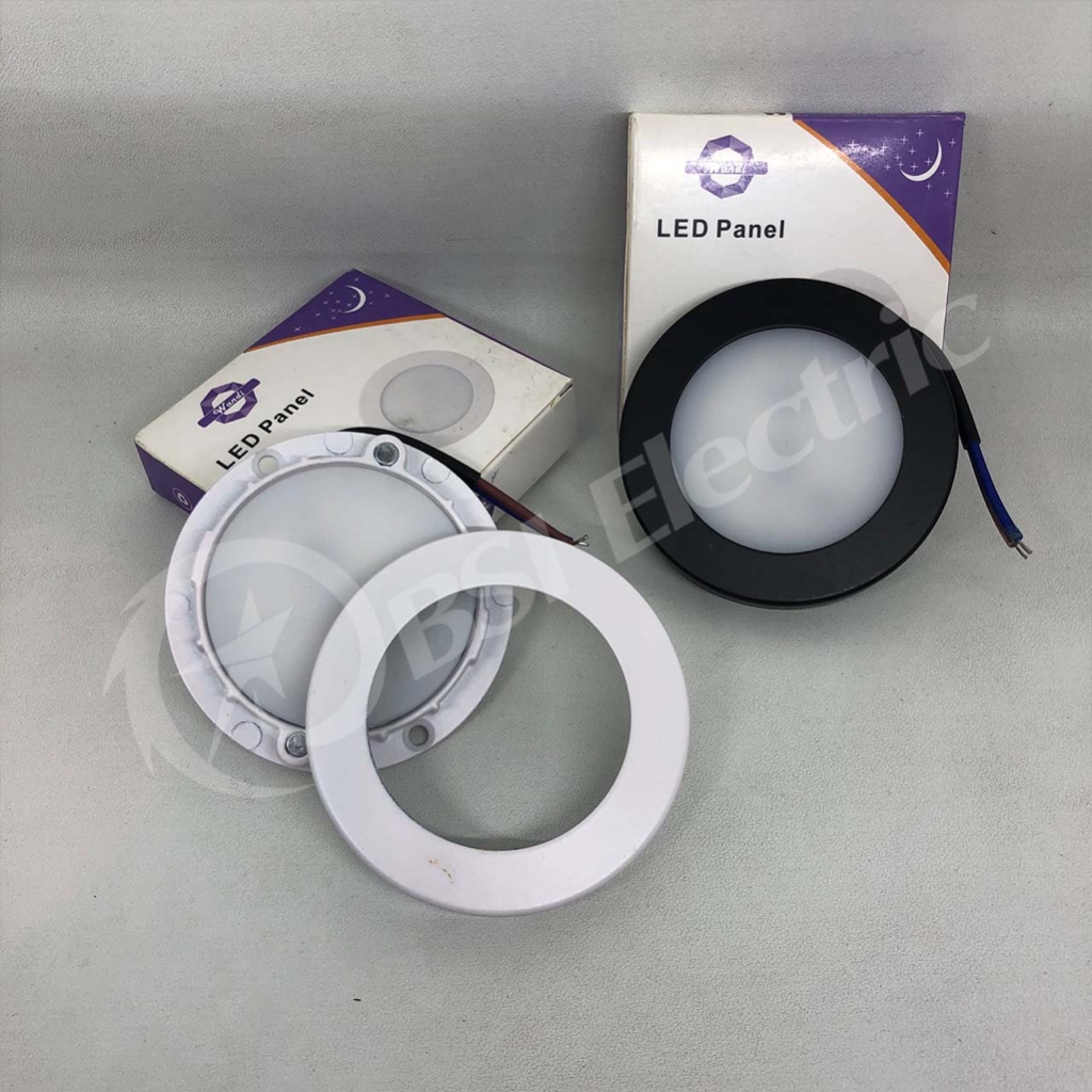 WANDI Downlight Outbow 3Watt AC220V Body HITAM/PUTIH