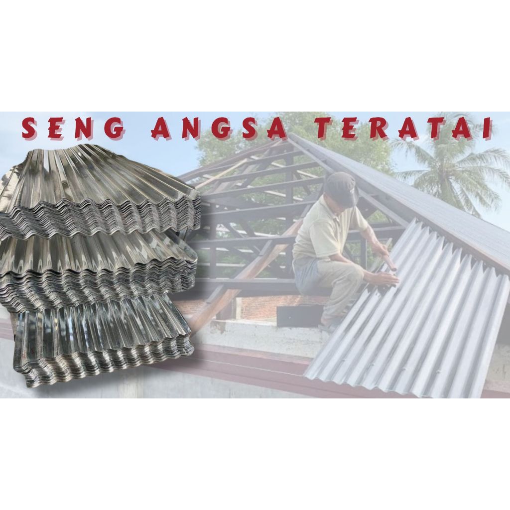 BTW - Seng Gelombang Angsa Teratai – Atap Galvalum Anti Karat & Panas | Harga Per Kodi