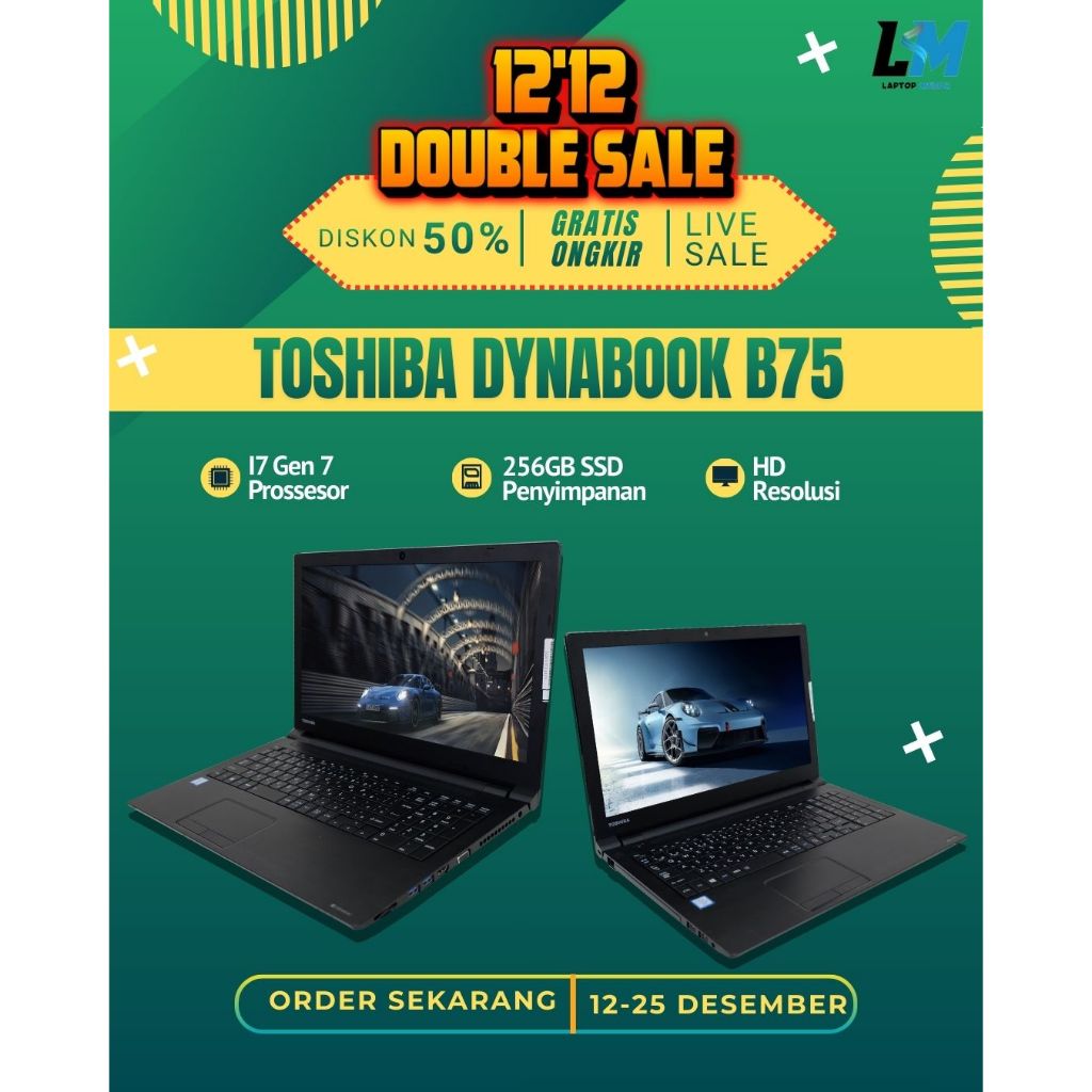 Toshiba Dynabook B65 B55 B75 Intel Core I3 I5 I7 Windows 10 15inch Siap Pakai Bergaransi