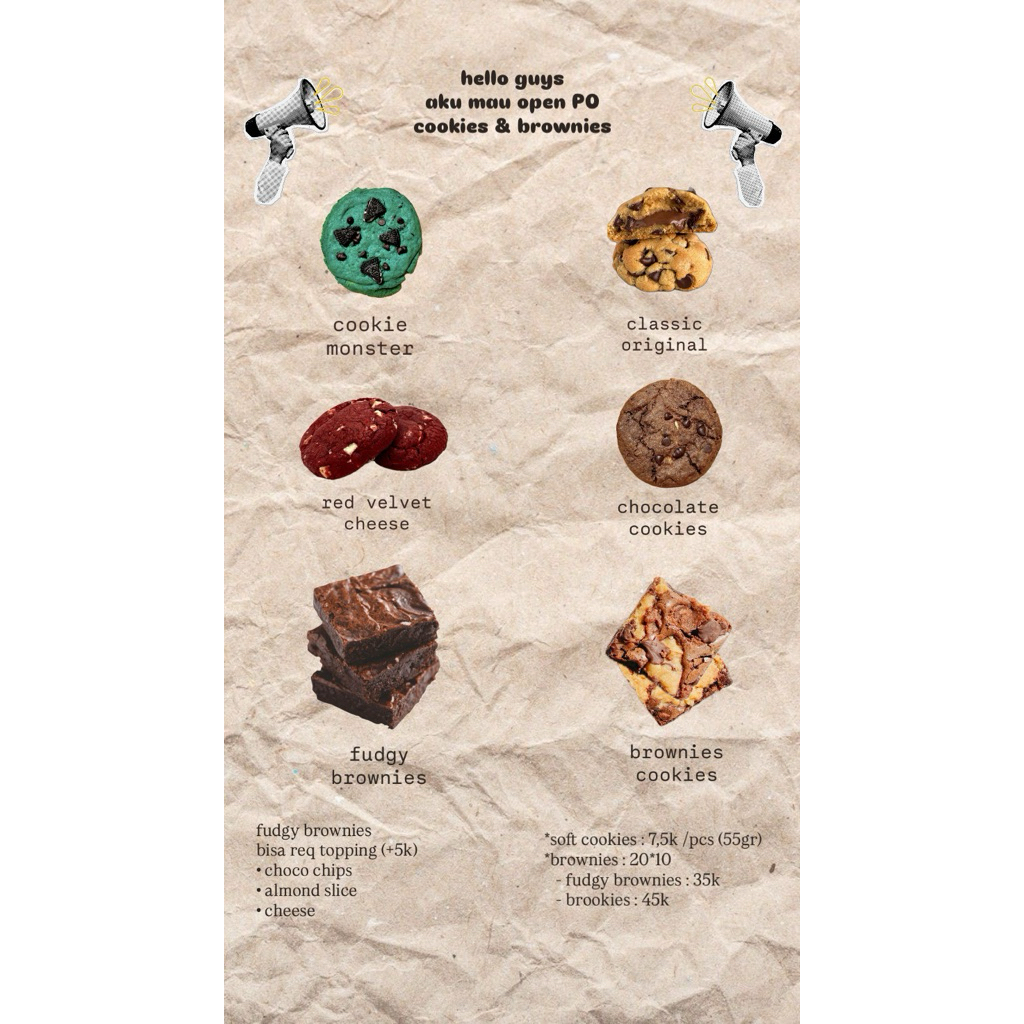 soft cookies & brownies