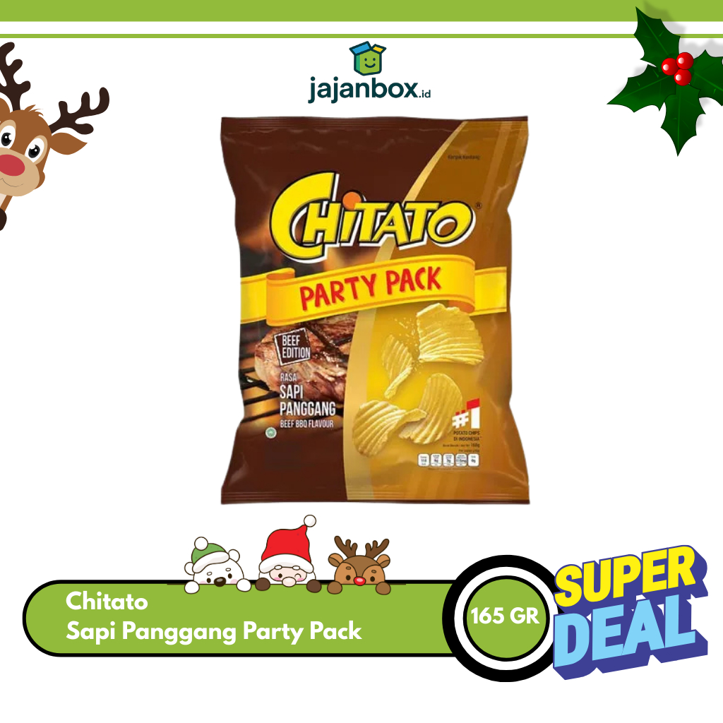 Chitato Sapi Panggang Party Pack 168gr