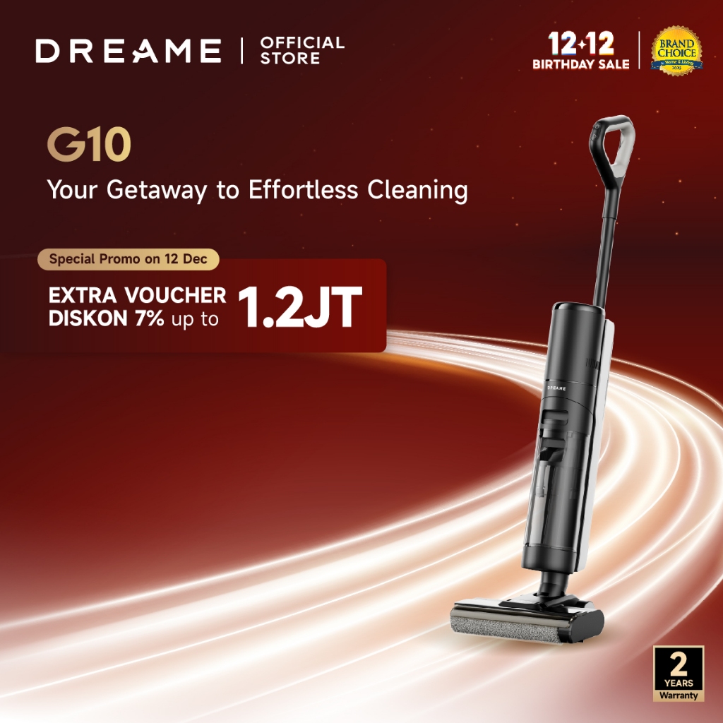 Dreame G10 Wet and Dry Vacuum | Edge Cleaning | Mess Detection | Self Cleaning and Drying