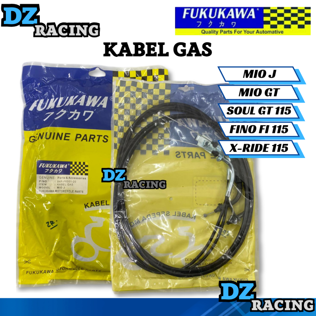 KABEL GAS MIO J MIO GT SOUL GT FINO FI X RIDE 54P KABEL TALI GAS ORIGINAL FUKUKAWA