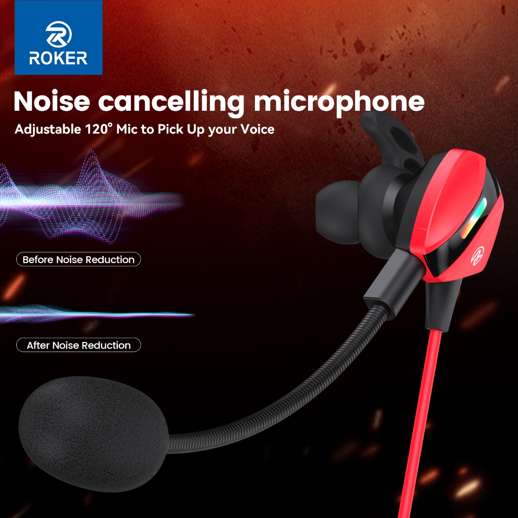 Roker Earphone Gaming UMP45 TYPE C