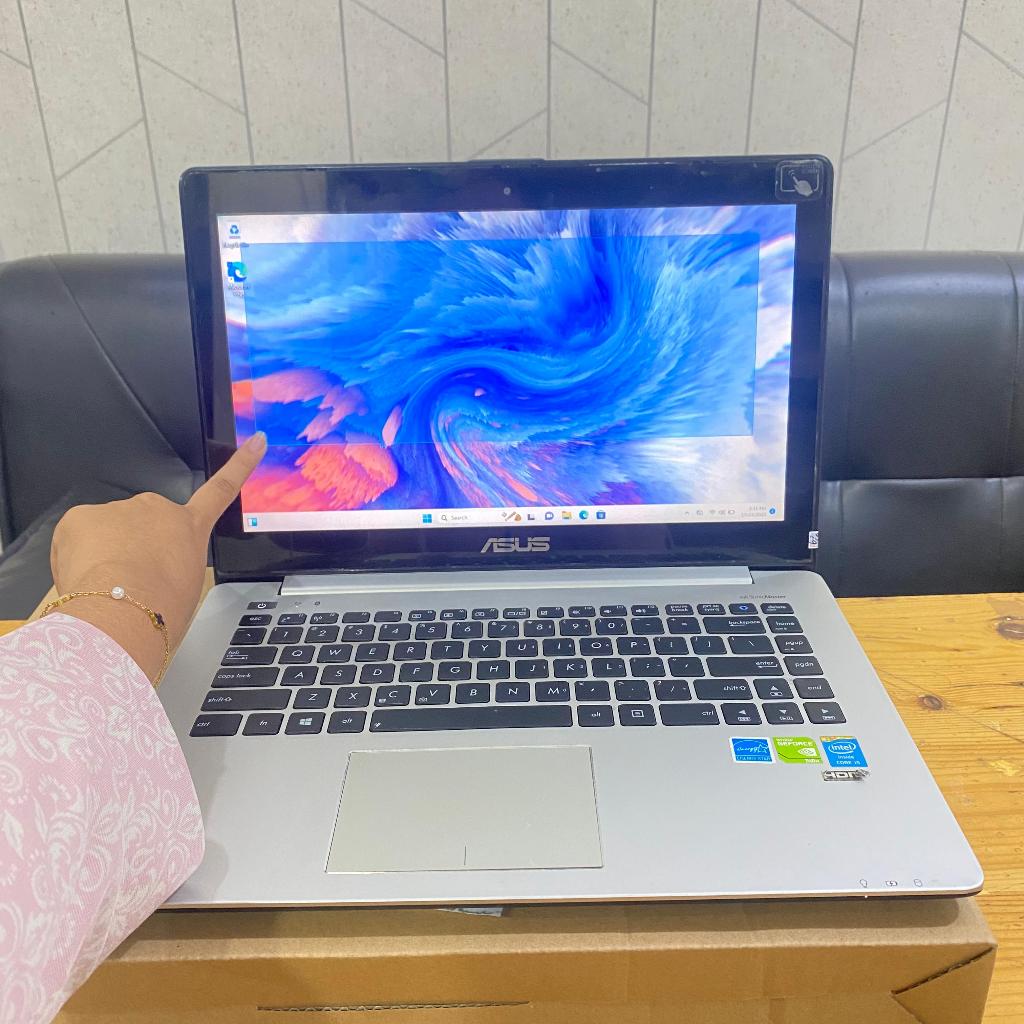 Laptop Asus S451LB, #Touchscreen, Core i5-4200U, 4/750Gb, #Vga, Black Silver