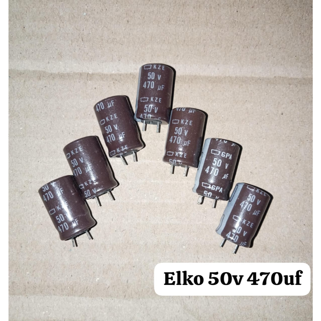 10Pcs Elko 50v 470uf Elco 470uf 50v Slim Original