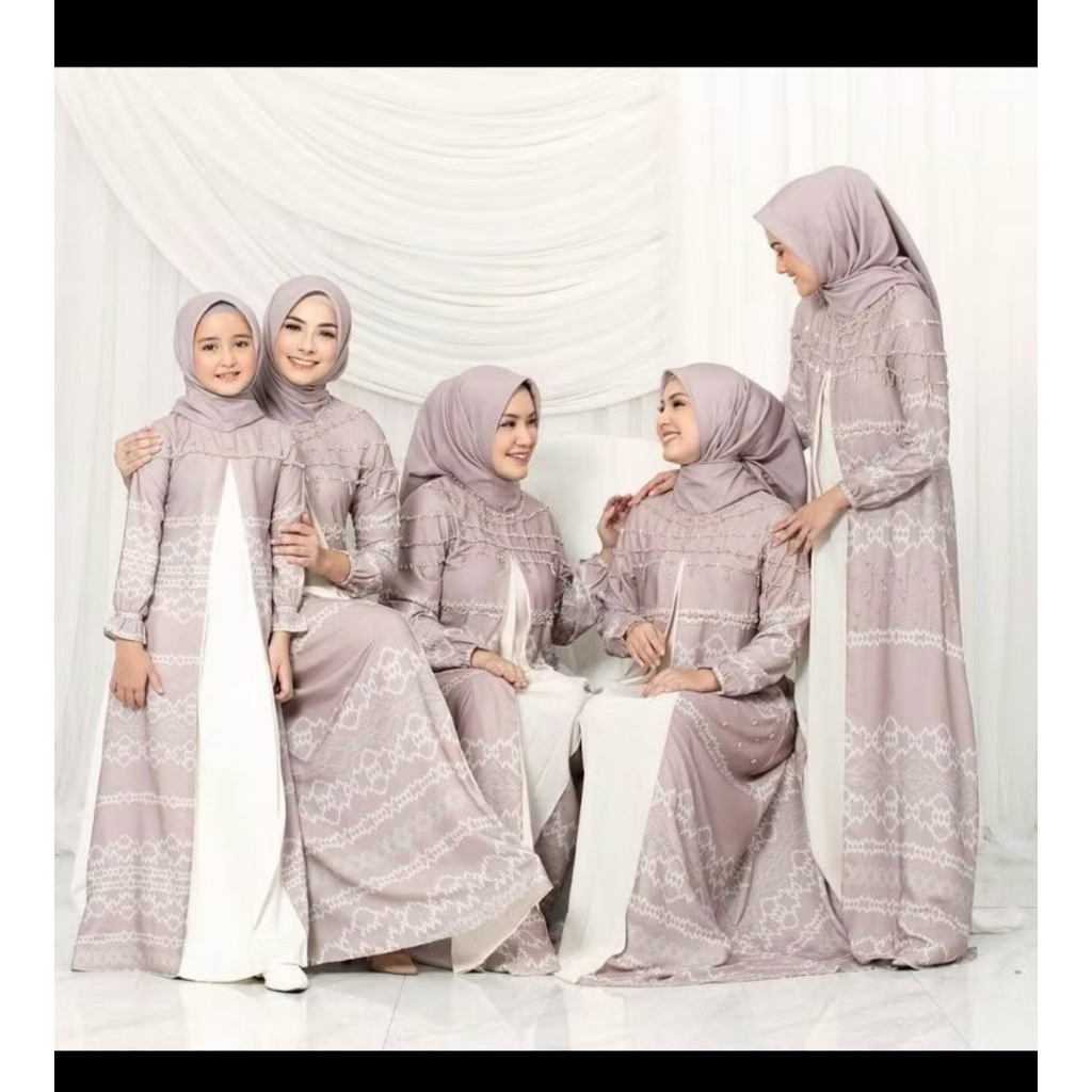 KHALISA SET FAMILY by JAVINA original prelove (dibiasakan membaca detailnya ya)