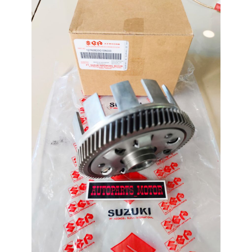 Rumah Kopling Alumunium+gigi gendeng Shogun 125 r Shogun Sp Smash 110 old Smash 110 new