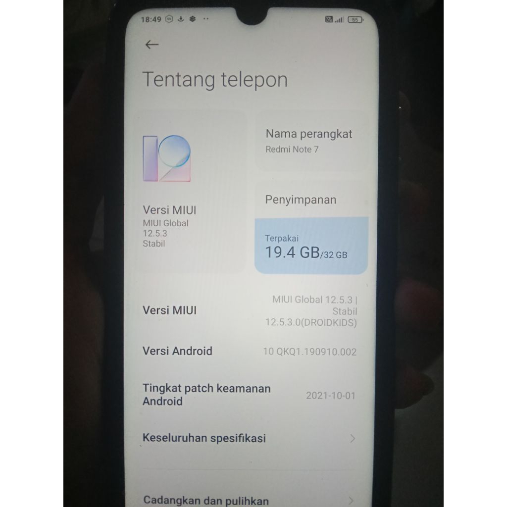 Redmi note 7 ram 3/32 gb