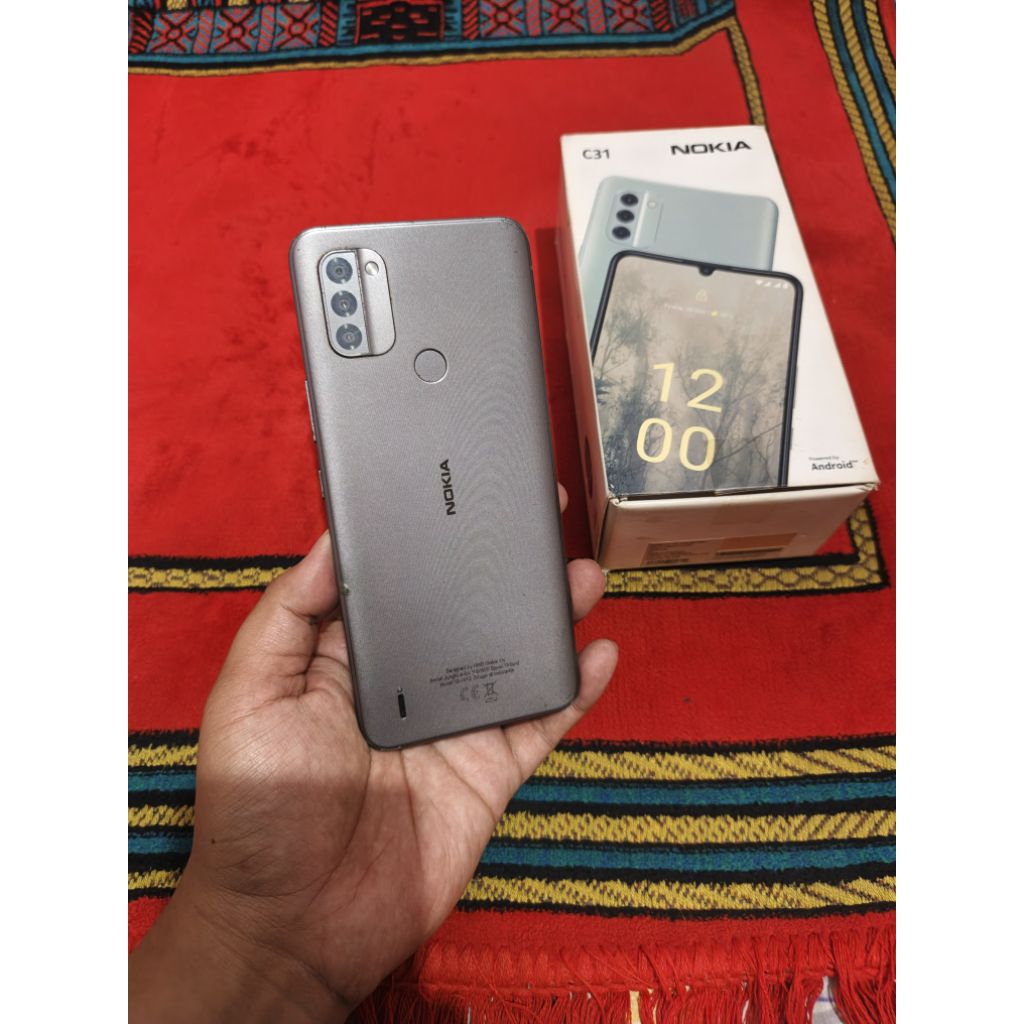 nokia C31 ram 4gb 64gb fulset garansi resmi indonesia hp bekas murah bagus xiaomi note 8