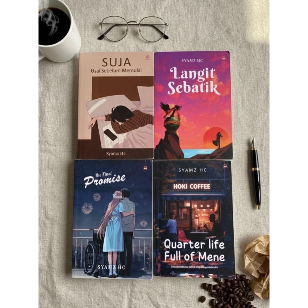 Paket 4 Novel Hemat Dewasa & Emosional - Koleksi Non Seri Premium