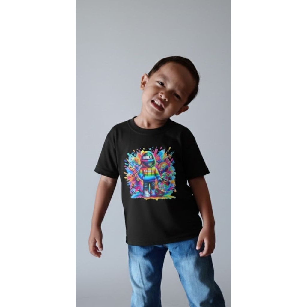 Baju anak motif roblox/baju anak/baju roblox/kaos anak motif roblox/kaos roblox