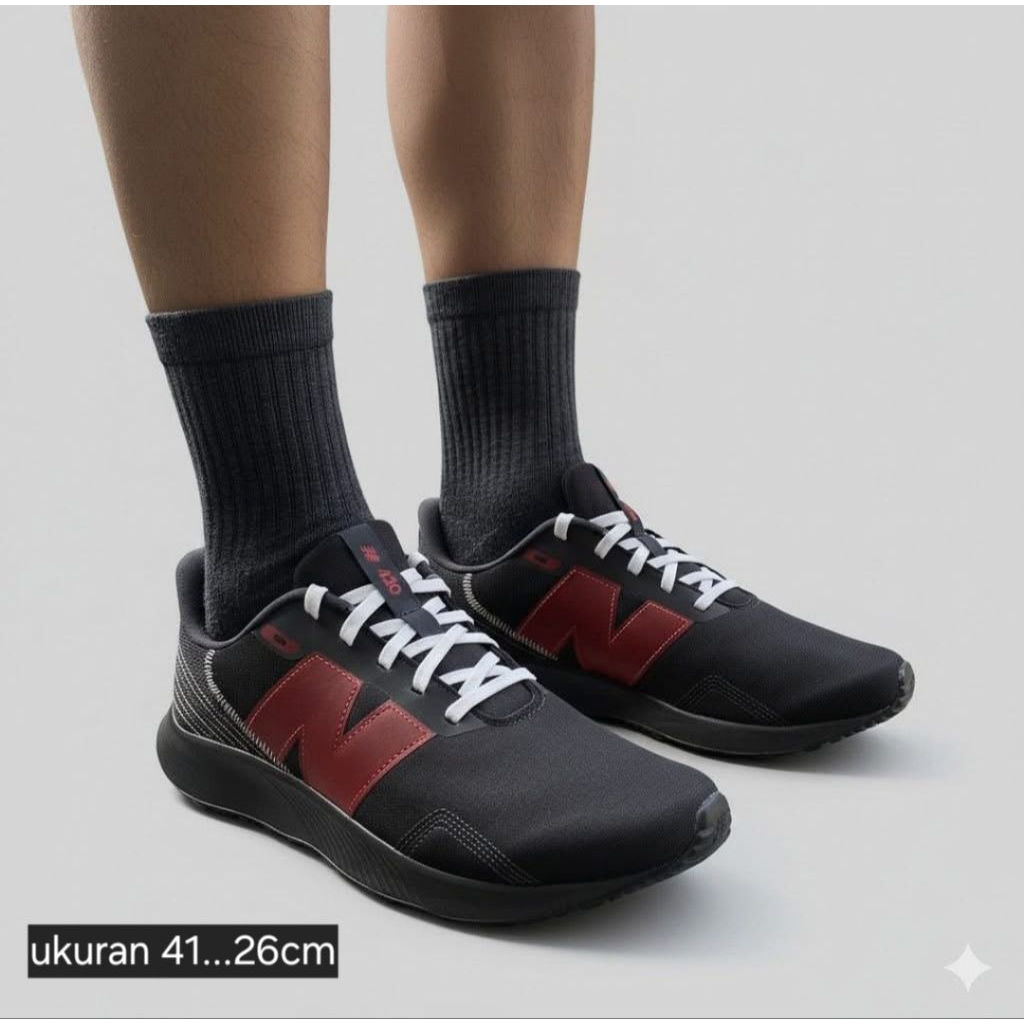 sepatu sport runing pria new balance original hitam