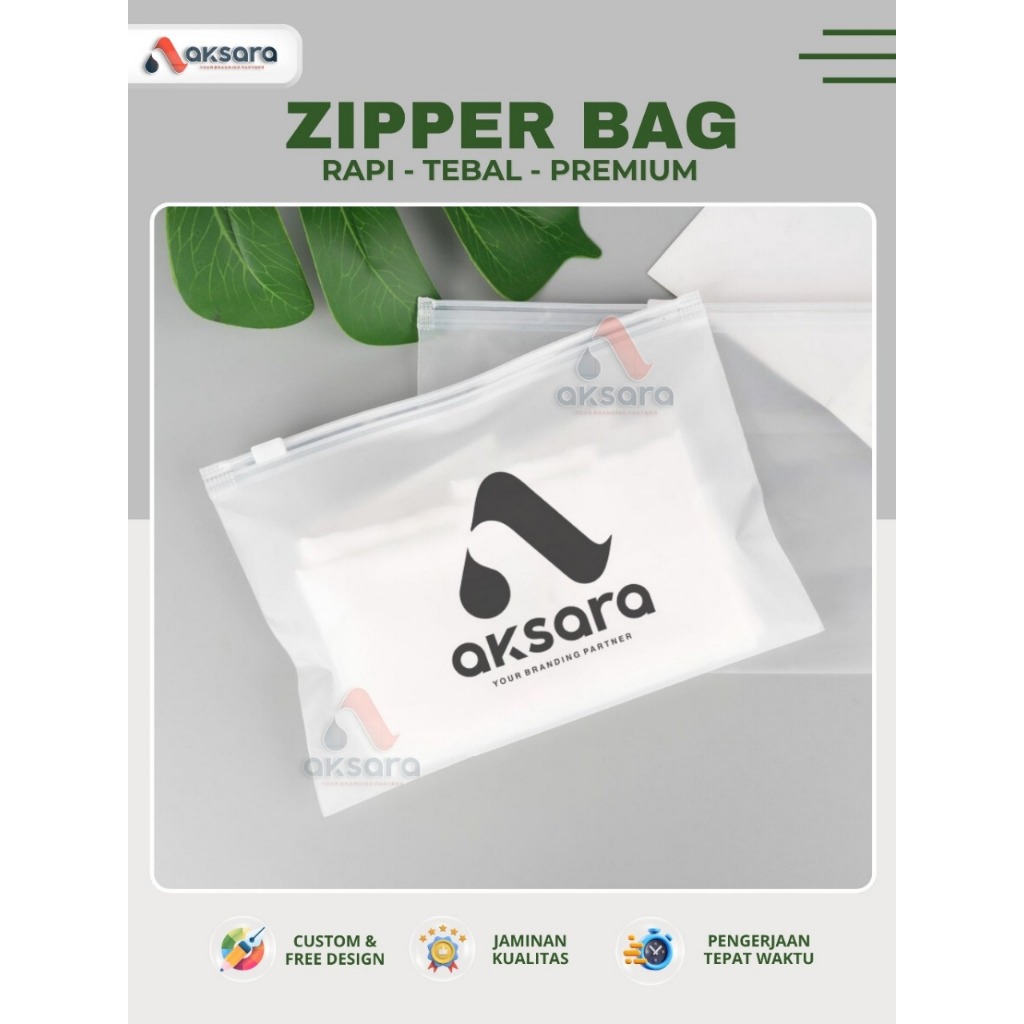 50 Pcs Zipper Doff/BURAM Plastik Packaging Plastik Pakaian Plastik Custom Plastik Mika  Organizer