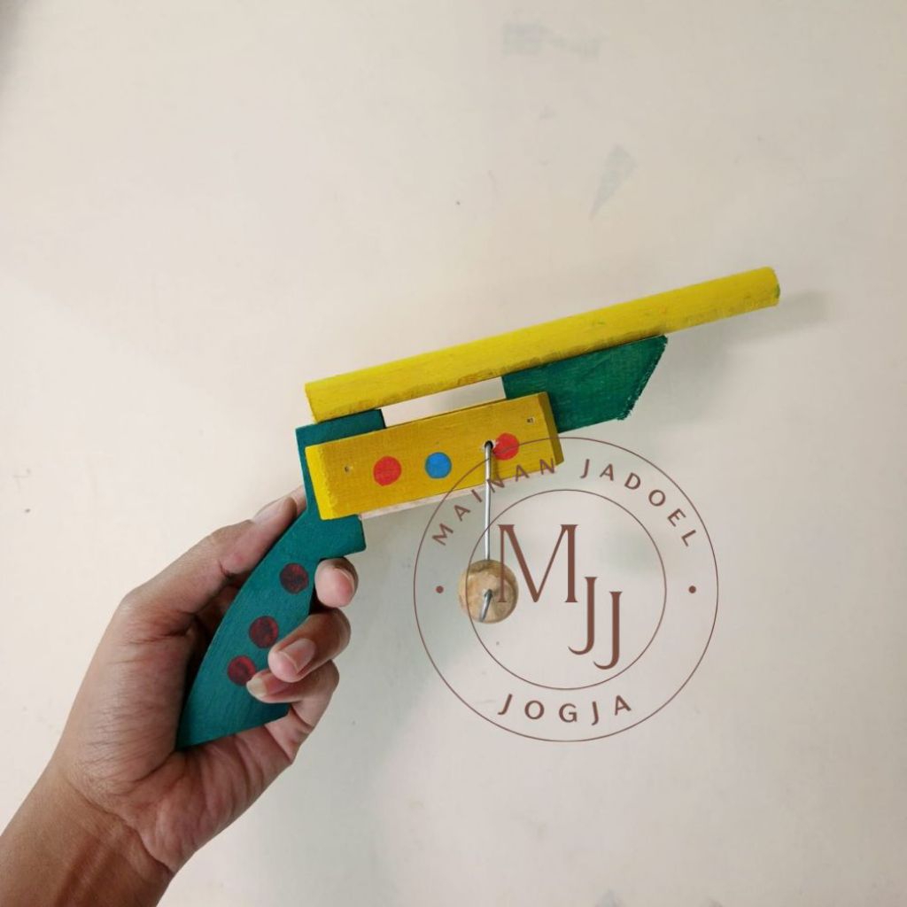 mainan pistol kayu,mainan tradisional anak jaman dulu,mainan jadul harga murah