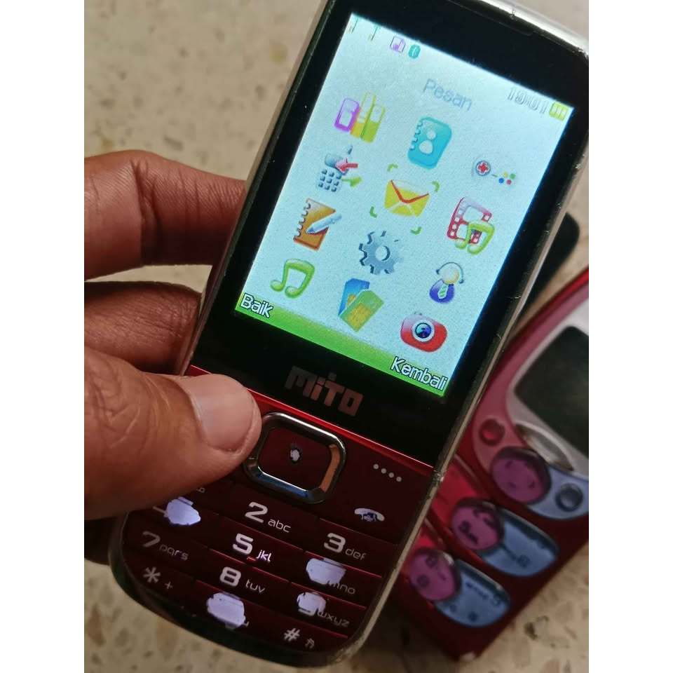 Hp Jadul Nokia mito alcatel all in merk on test normal Mp3 Radio mmc