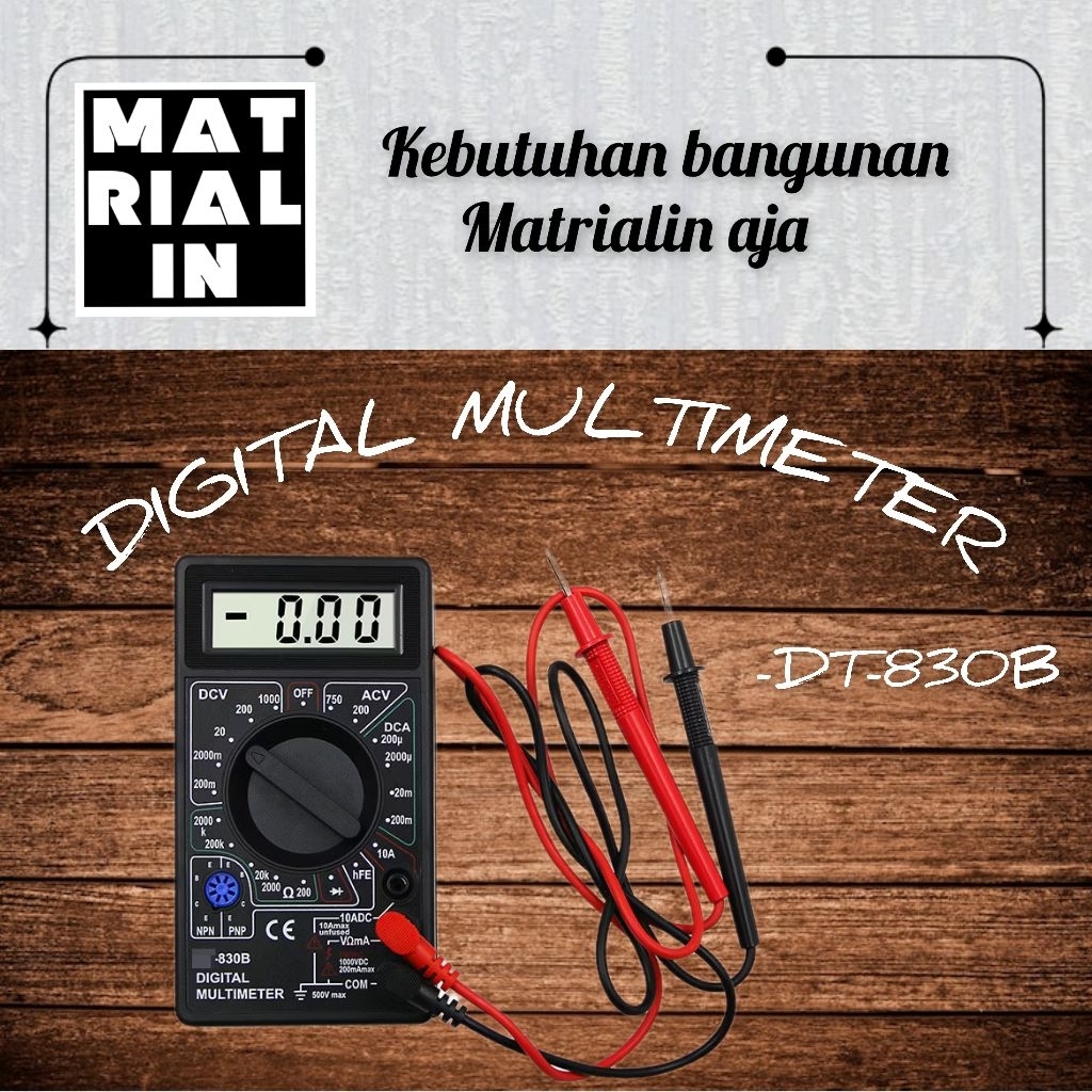 Multimeter DT-830B / Avometer DT830B / Multitester Digital DT 830B